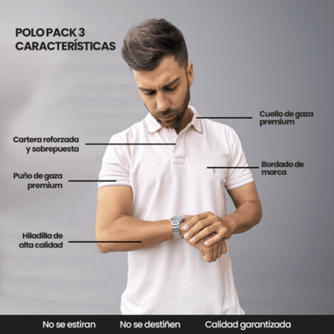 CAMISETAS TIPO POLO PREMIUM | PACK OFERTA OUTLET