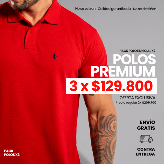 CAMISETAS TIPO POLO PREMIUM | PACK OFERTA OUTLET