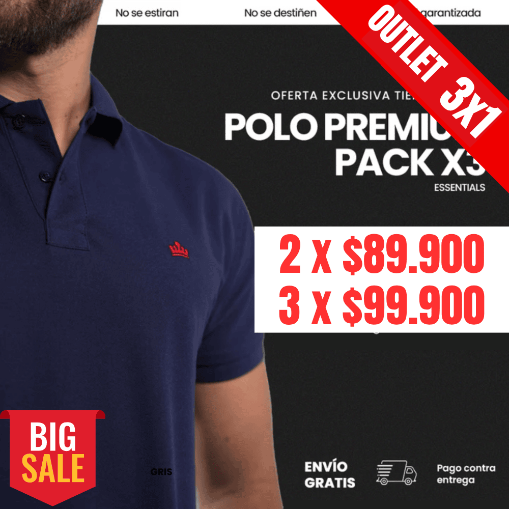 CAMISETA TIPO POLO VARON'S Ref. ESSENTIALS