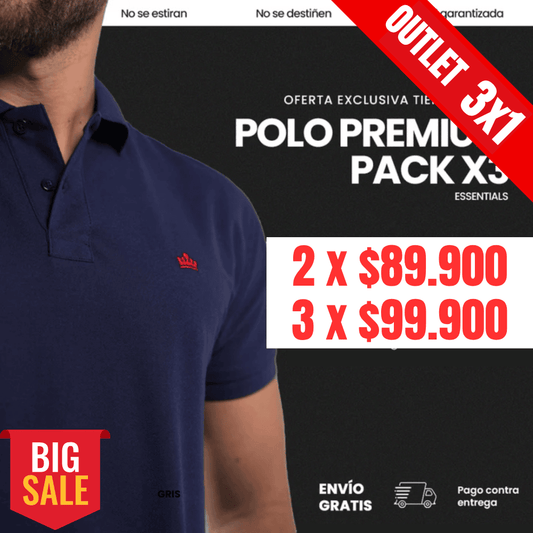 CAMISETA TIPO POLO VARON'S Ref. ESSENTIALS