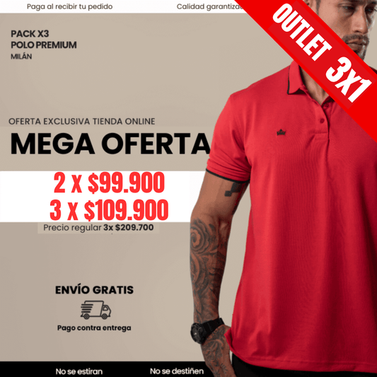 CAMISETA TIPO POLO VARON'S Ref. MILÁN